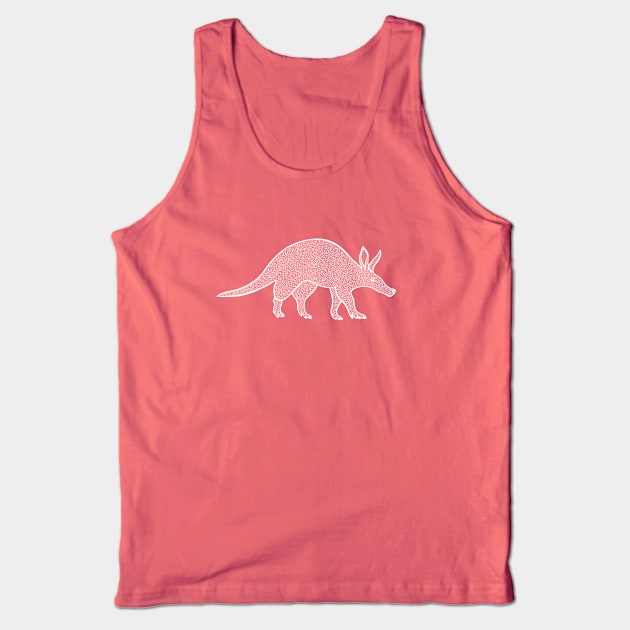 Aardvark - detailed hand drawn animal ink art Tank Top by Green Paladin